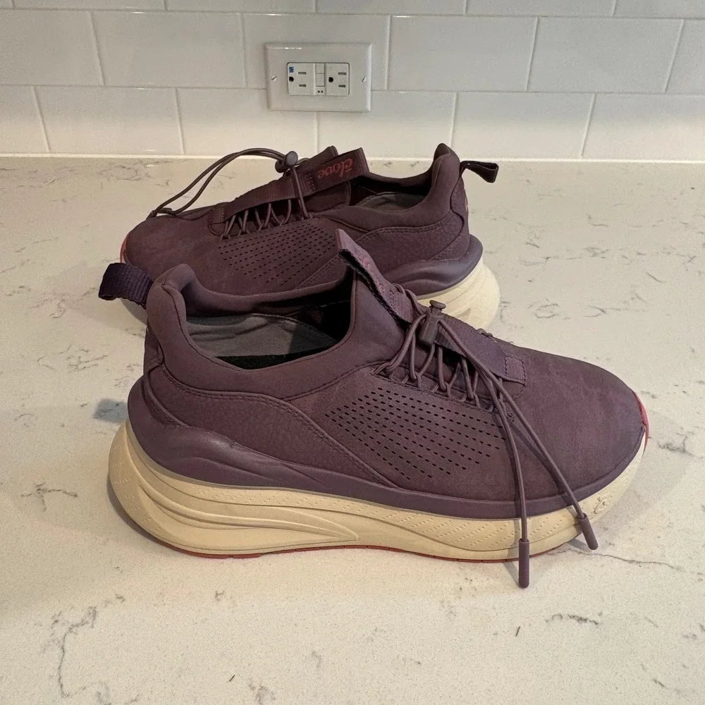 Clove SuperCush Plum Purple Nursing Sneakers Womens 7 Mens 5.5 Slip Resistant